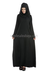 Sober and beautiful Solid colour Nida Fabric Abaya Model No 30076