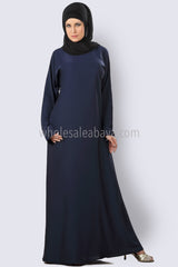 Sober and beautiful Solid colour Nida Fabric Abaya Model No 30076