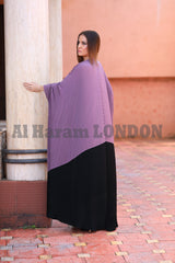 Modern Pleated Purple Abaya - 30199