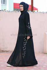 Magical Embriodered Black Abaya - 30213