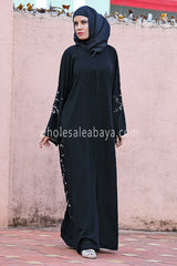 Magical Embriodered Black Abaya - 30213