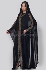 Free Fall Chiffon Abaya - 30222