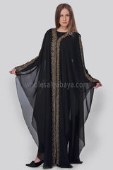 Free Fall Chiffon Abaya - 30222