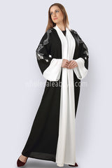 Designer Embrioded Open Abaya 30245