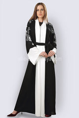 Designer Embrioded Open Abaya 30245