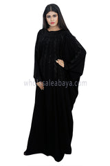Belted Black Farasha Abaya - 30279