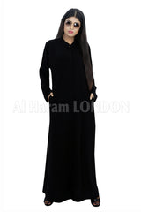 Simple Side Pocket Abaya - 30285