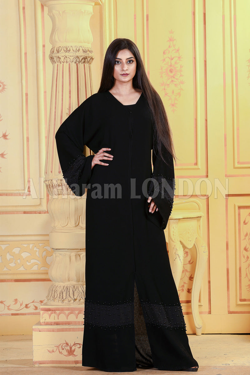 Button deals up abaya