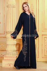 Designer Golden Luxurious Abaya 30302