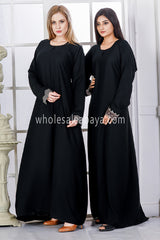 Minimal Plain Black Abaya - 30325