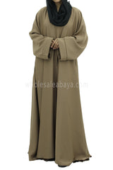 Nida Fabric Plain Close Abaya With Matching Belt 30418 C2