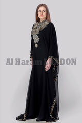 Classic Black Evenings Farasha Kaftan-40232