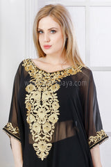 Party Wear Embroidered Farasha Kaftan 40252