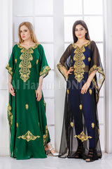 Georgette Loose Fall Farasha Kaftan 40255