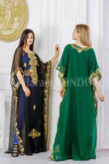 Georgette Loose Fall Farasha Kaftan 40255