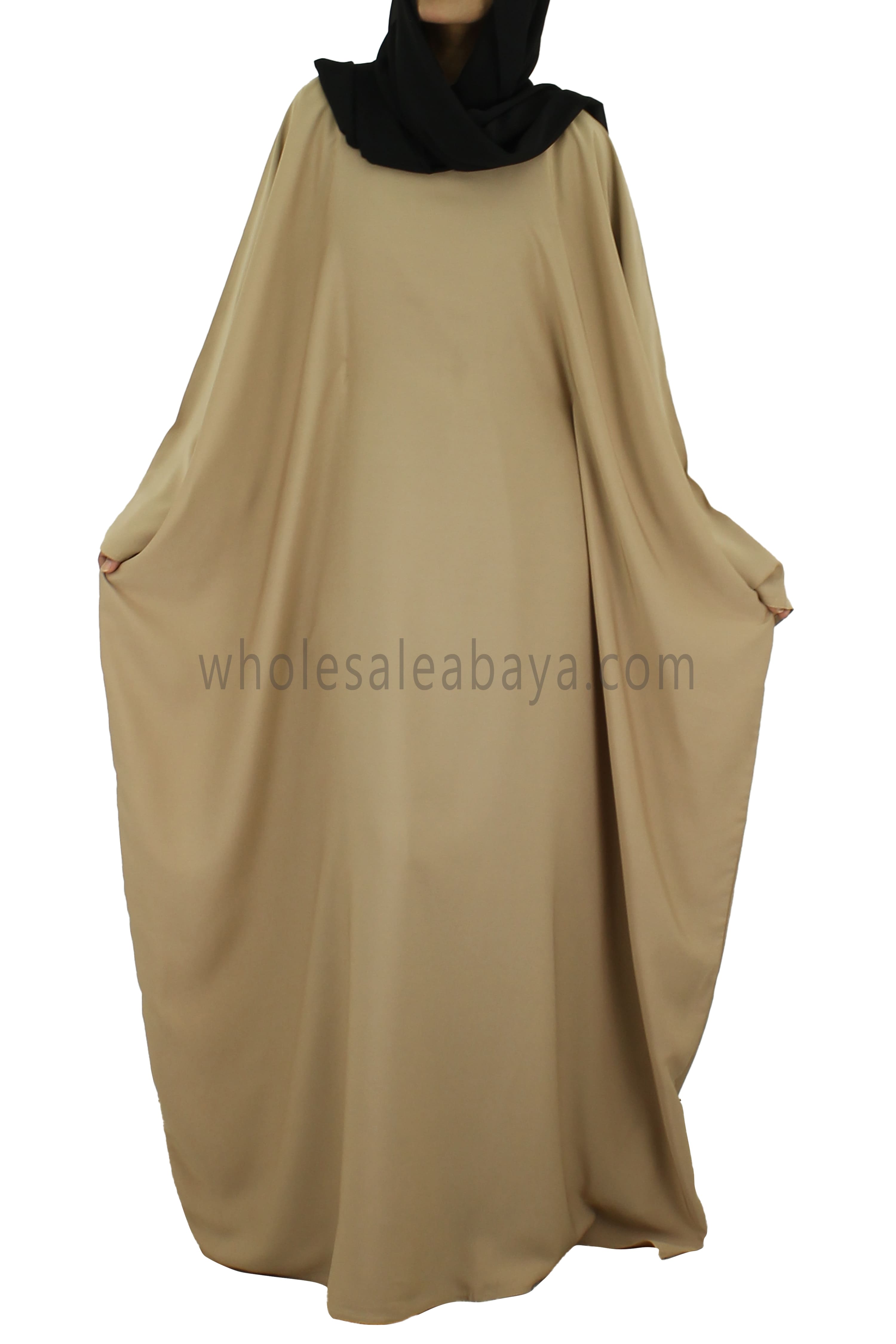 Butterfly Abaya C-8 Beige