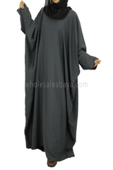 Butterfly Abaya C-4 Charcoal Grey