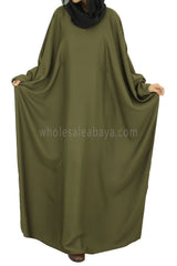 Butterfly Abaya C-6 Olive Green