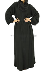 30051-E Fukro Black Abaya Coat