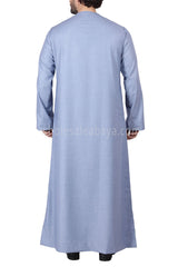 Men's Plain Omani Style Thoube 90008 Sky Blue