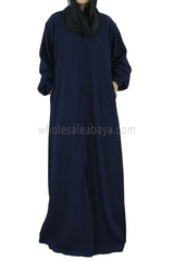 30051-E Fukro Navy Abaya Coat