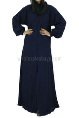 30051-E Fukro Navy Abaya Coat