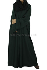 30051 C-7 Emerald Green Open Abaya