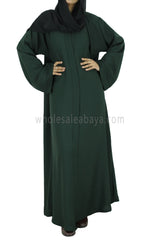 30051 C-7 Emerald Green Open Abaya