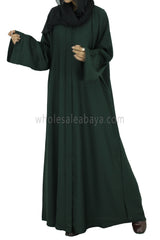 30051 C-7 Emerald Green Open Abaya