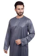 Men's Omani Style Thoube 90008 S Grey