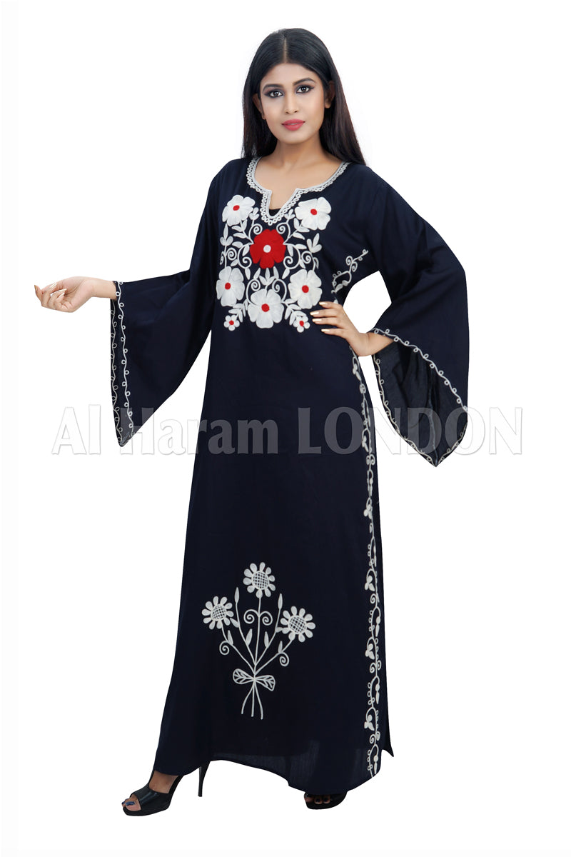 Charming Flowers and Petals Jalabiya Kaftan-50004