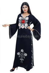 Charming Flowers and Petals Jalabiya Kaftan-50004