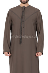 Men's Traditional Emarati Style Thoube 90008 ER Zibda