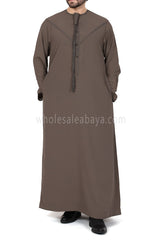 Men's Traditional Emarati Style Thoube 90008 ER Zibda