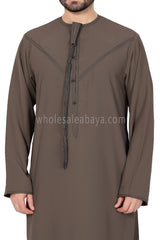 Men's Traditional Emarati Style Thoube 90008 ER Zibda