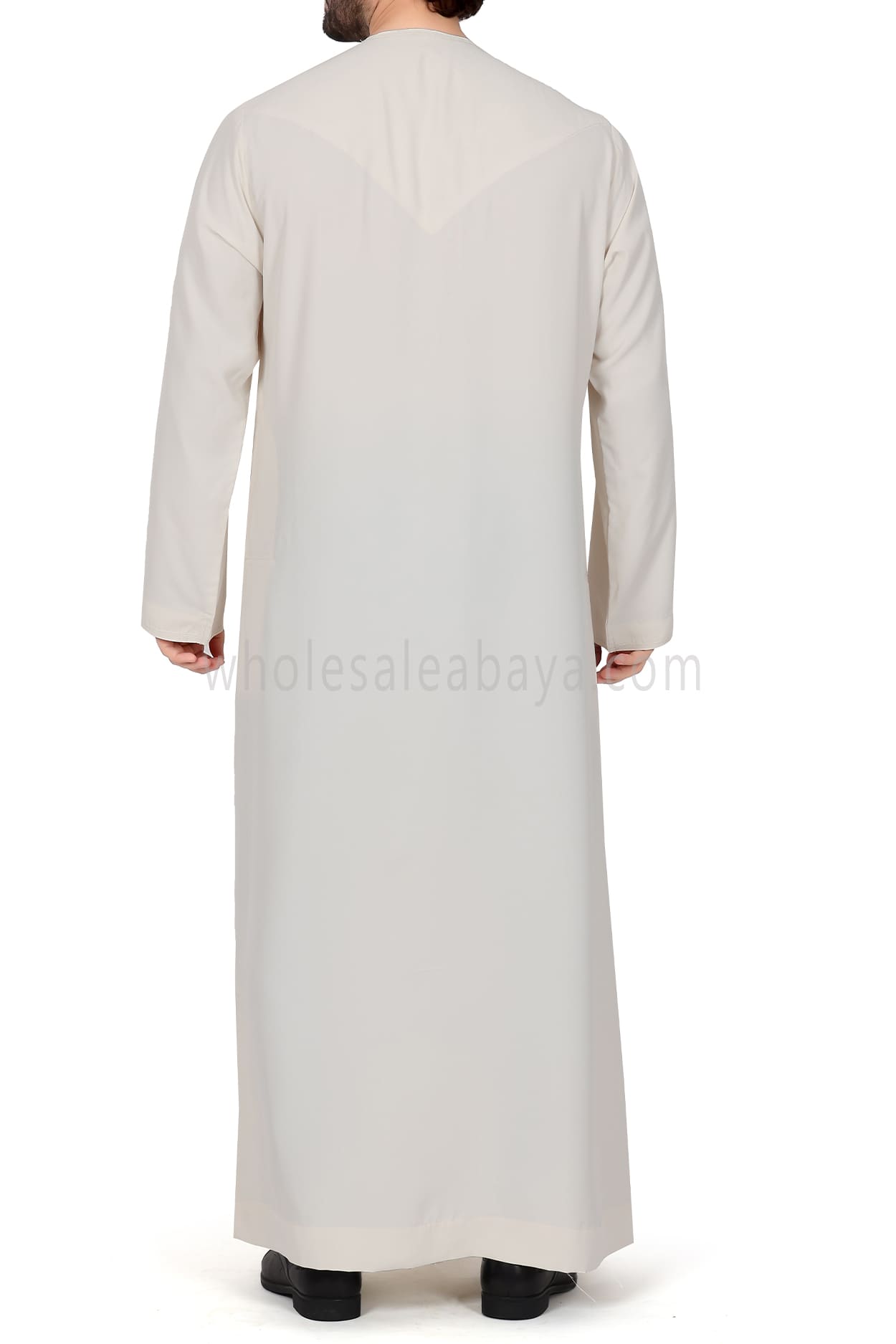 Men's Traditional Emirati Style Thoube 90008 ER Cream Zibda