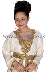 Girls Moroccan Style Handwork Kaftan 70048