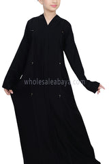 Classic Black Nida Abaya 70073