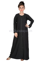 Nida Diamante Stonework Abaya 70094