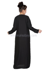 Nida Diamante Stonework Abaya 70094