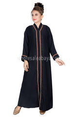 Latest Design  Girls Islamic  Abaya In premium Nida Fabric 70097