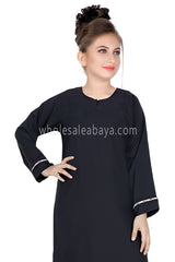 Latest Design  Girls Islamic  Abaya In premium Nida Fabric 70098