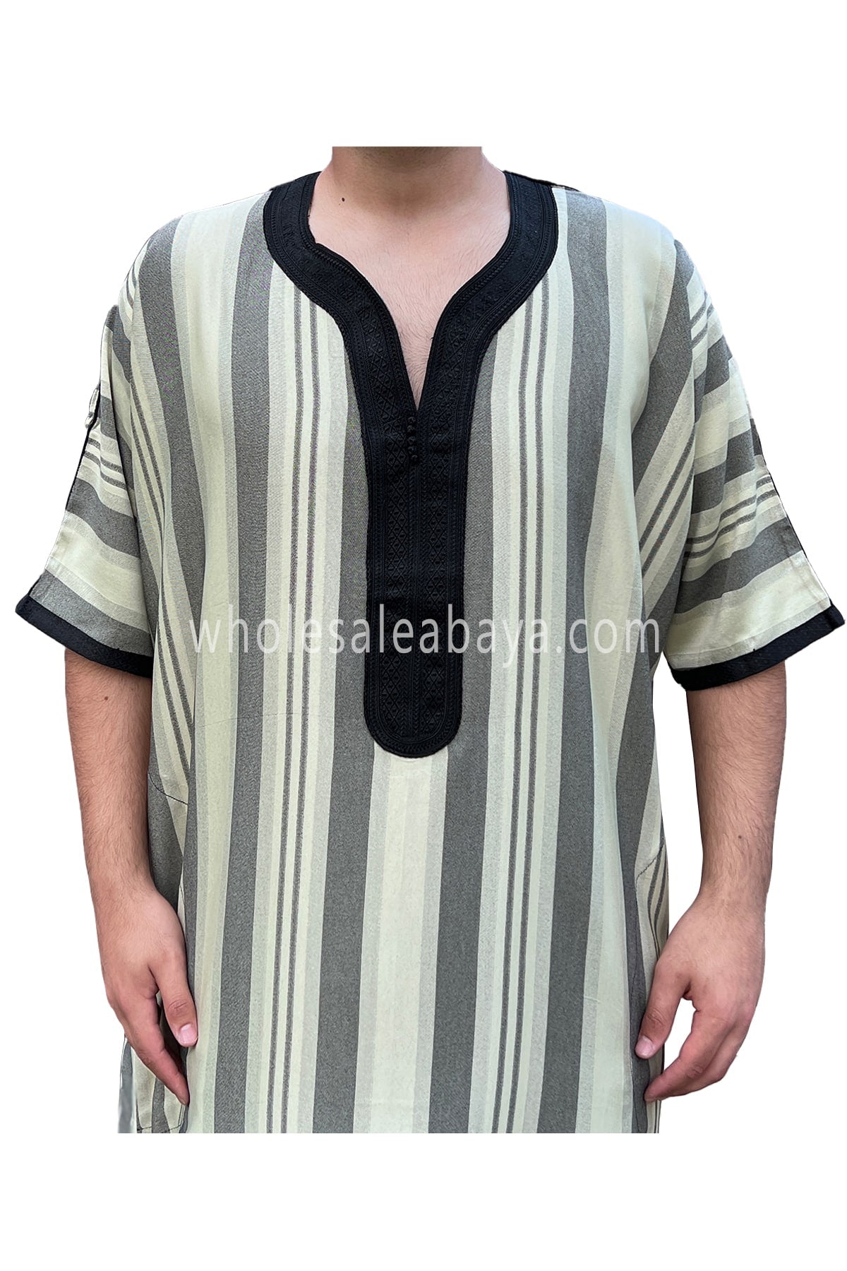 Moroccan Stripped  Thoube Half Sleeve 90040 ST2