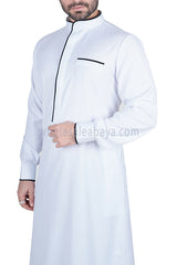 Men's Stylish Collar Thoube  90051  MR1  White
