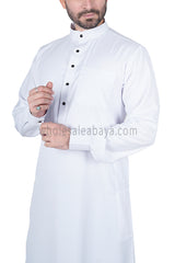 Men's Classic Collar Thoube 90053  MR1  White