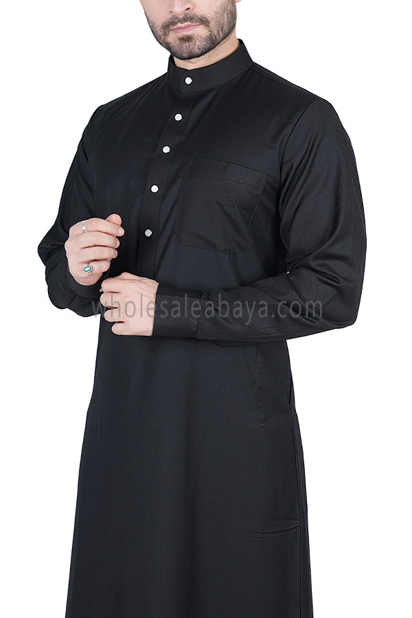 Men's Classic Collar Thoube 90053  Black