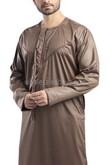Men's Premium Quality Omani Style Thoube 90008 C1 Mocha