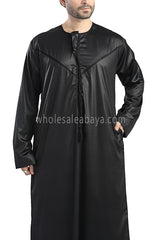 Men's Premium Quality Omani Style Thoube 90008 T Black