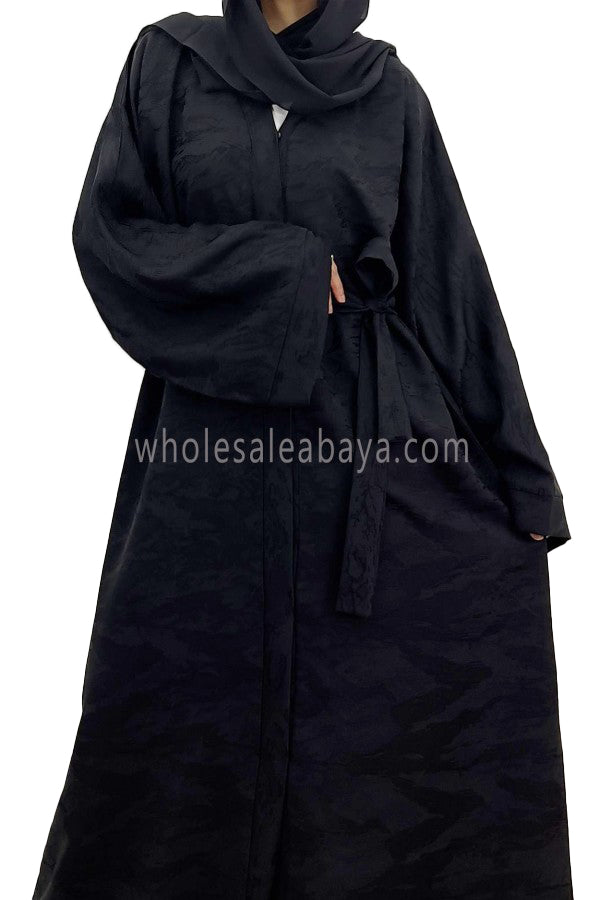 Classic Jacquard Abaya 30051