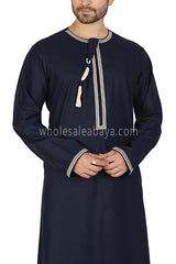 Embroidered Omani Thoube 90049  RL10  Navy